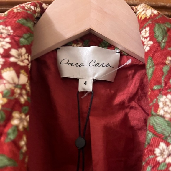 Cara Cara Blazer Calgary Vintage Floral Button Puff Sleeve Jacket Sz 4 - Picture 7 of 11